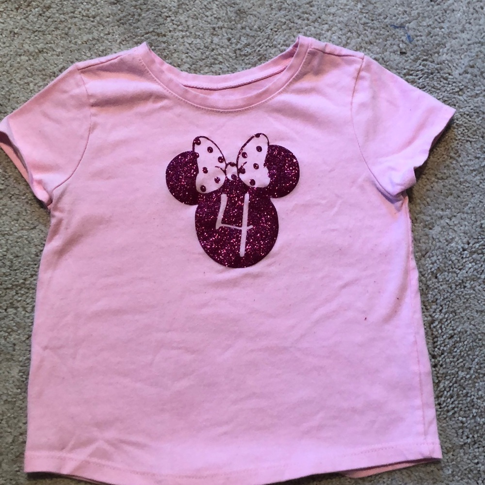 4T Minnie Mouse “4” tee